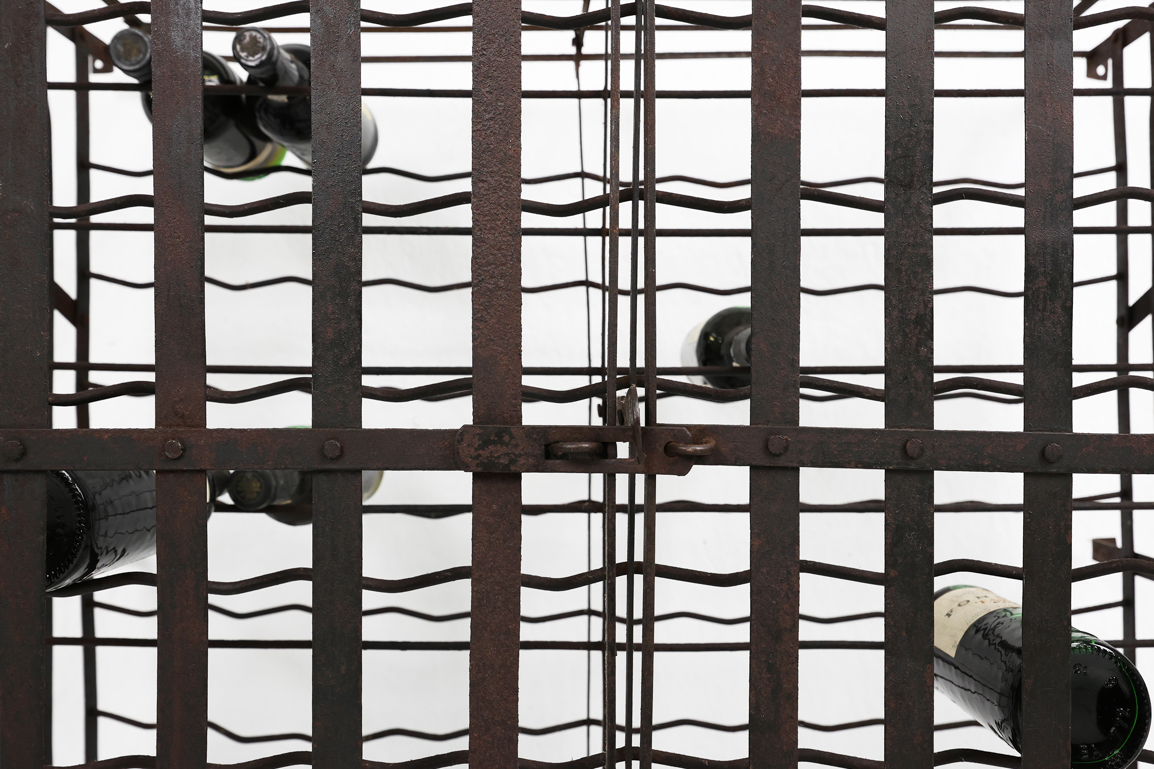 Large lockable French wine cage or rack, 200 bottles, ca. 1900 thumbnail